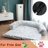 Plush Dog Sofa Cover Dog Beds Luxury Pet Items Beds for Little Medium Large Dogs Winter Warm Cat Beds Washable Large Dog Mats