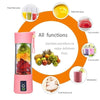 Portable Blender Mini Mixer Electric Juicer Machine Fresh Fruit Juice Blender Smoothie Maker Blender Cup Bottle A Travel Kitchen