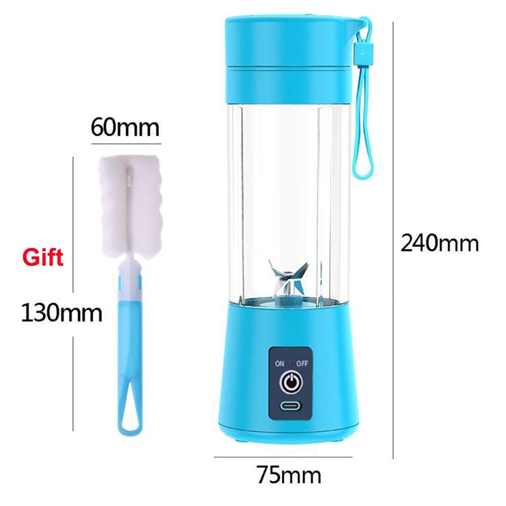 Compact Travel Kitchen Electric Blender: Mini Mixer, Juicer