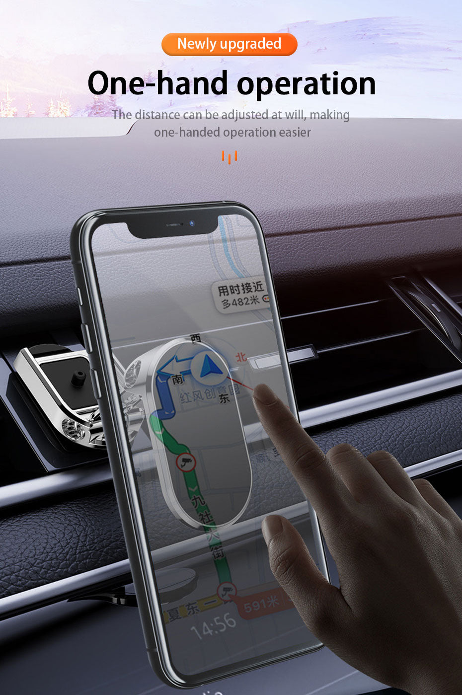 Magnetic Phone Holder for Car Foldable Magnetic Phone Mount Multi-Functional 360° Rotation Desk Phone Holder Car Dashboard Mount